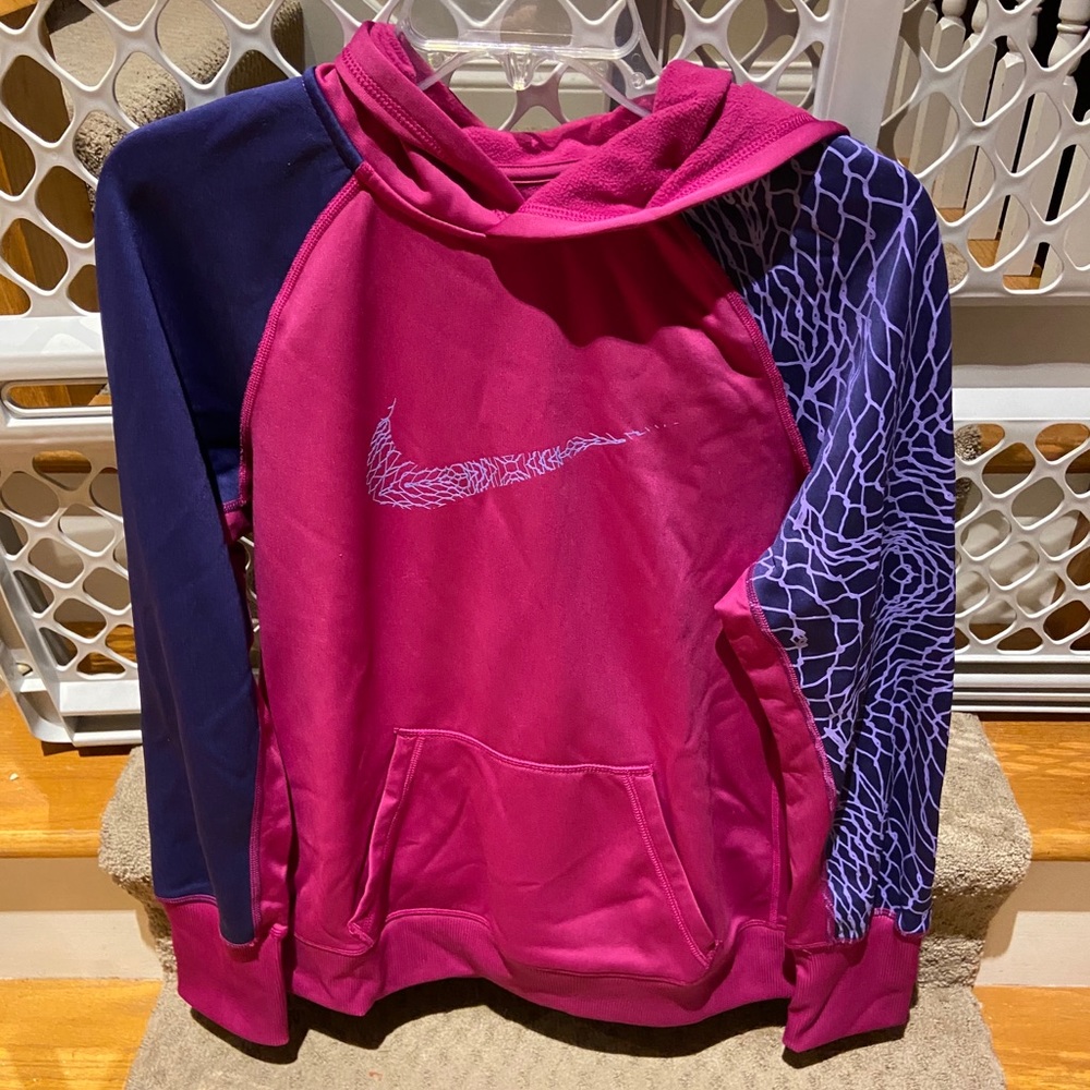 Nike Pink and Purple Sweatshirt